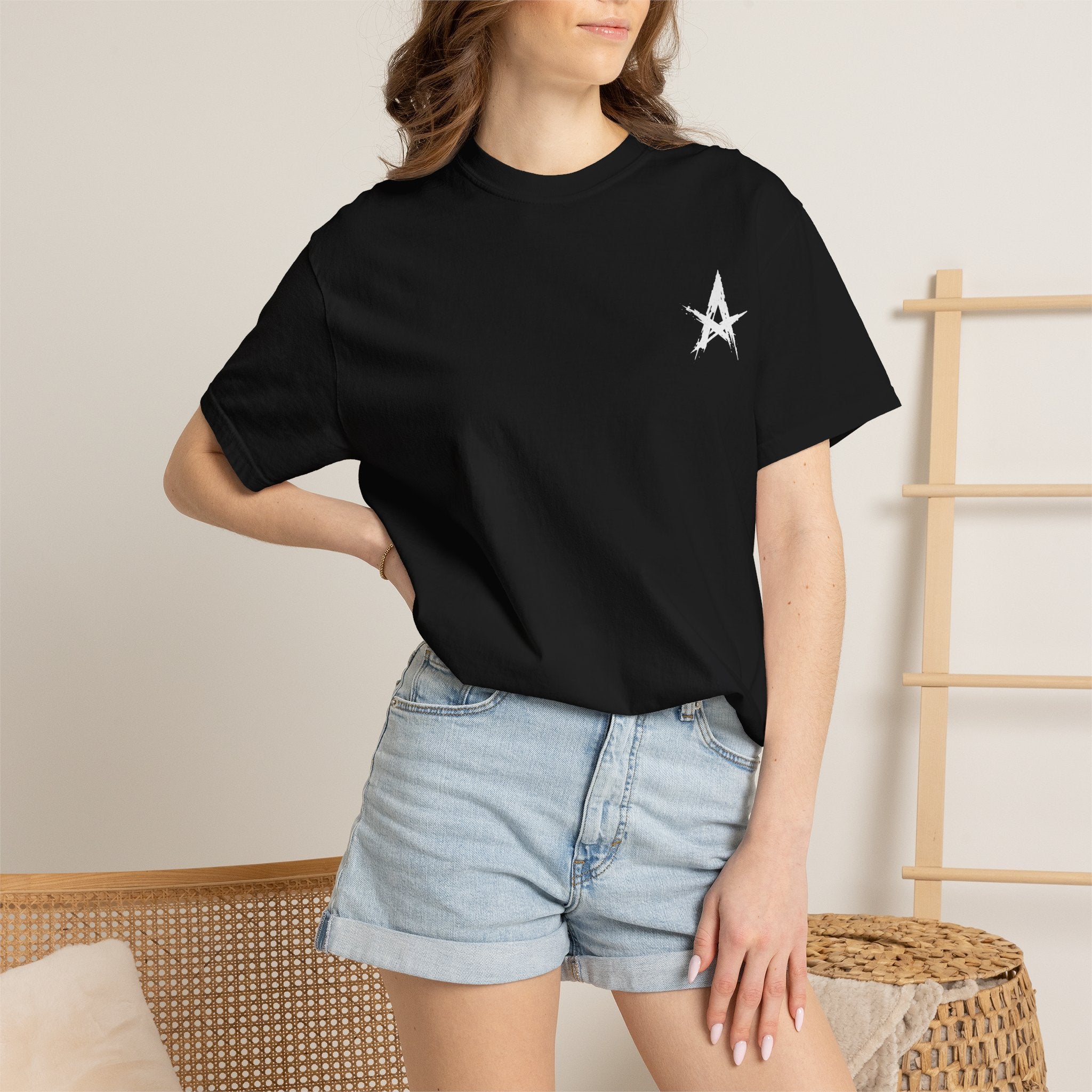 Ascend Star T-Shirt — Minimalist Distressed Logo Tee
